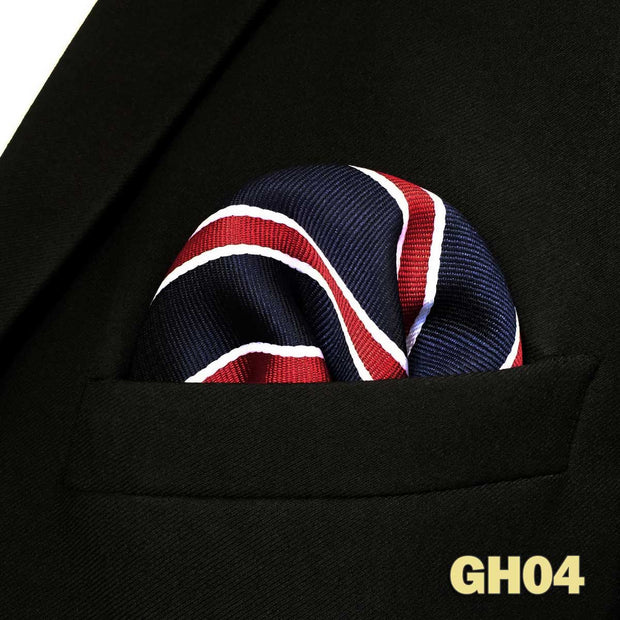Colorful Dots Crimson Business Multicolor Pocket Square Mens Classic