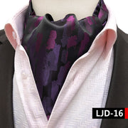 Male British Fashion Paisley Floral Men Long Cravat Ascot Ties Gentlemen