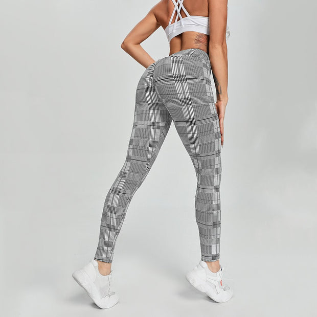 Fitness Leopard Leggings For Women Workout Yoga Pants Scrunch Butt