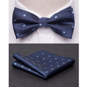 Men Bowtie Cravat Set Fashion Butterfly Party Wedding Ties