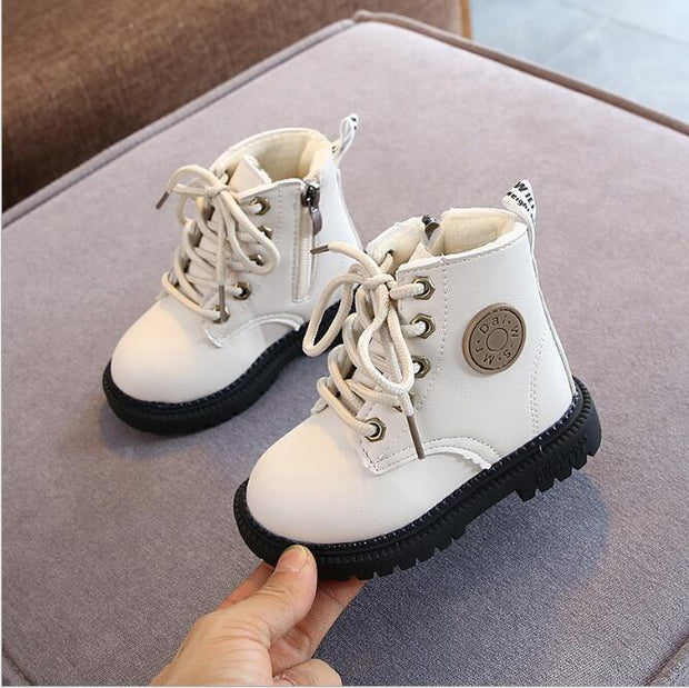 2020 Autumn/Winter Children Boots Boys Girls Leather Boots