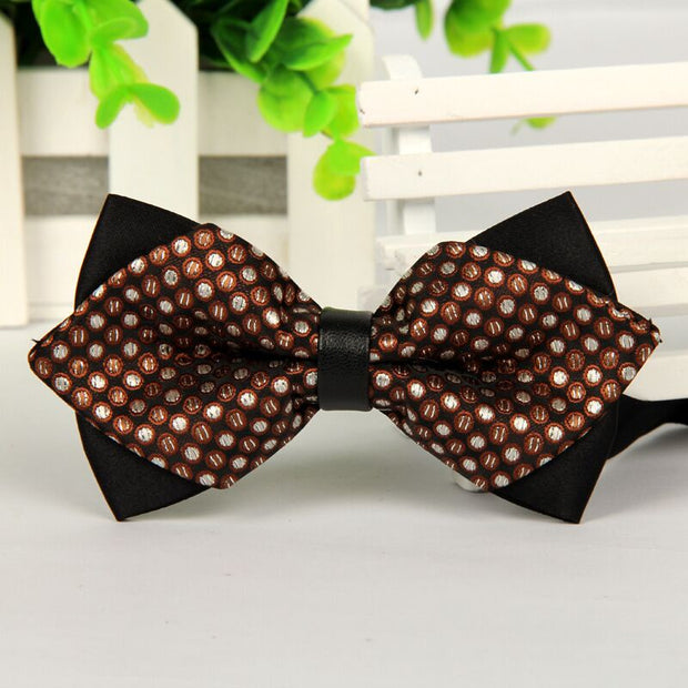 mens bow arrow red pointed black and gold fashion