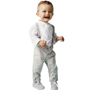 Autumn Set Long Sleeve Tops + Long Suspender Trousers 5 Sizes
