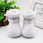 0~15m Infant Newborn Baby Girls Cashmere Plush Winter Boots