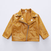 Winter Children Leather Jacket Autumn Winter Girl Boy Kids Baby Outwear