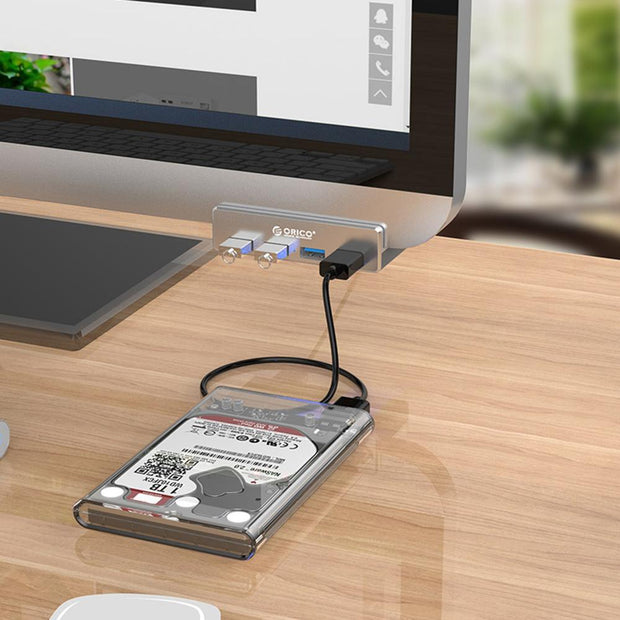 ORICO Aluminum MH4PU 4 Ports USB 3.0 HUB High Speed Display Splitter Adapter