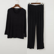 Plus Size 8XL 140KG Men Modal Pajamas Sets O Neck Summer Modal