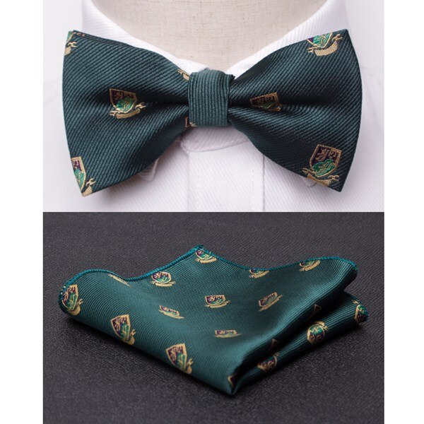Men Bowtie Cravat Set Fashion Butterfly Party Wedding Ties