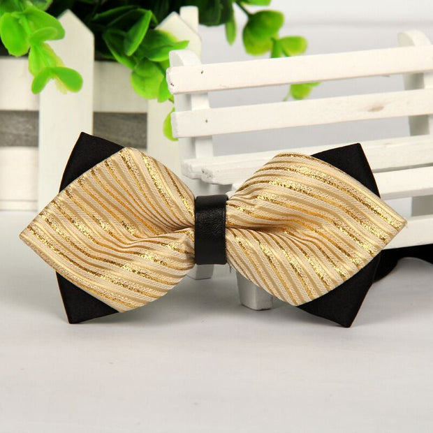 mens bow arrow red pointed black and gold fashion