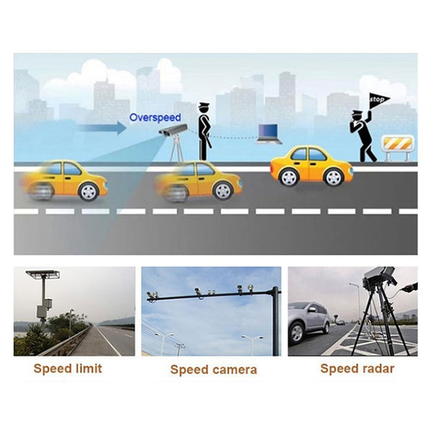 VG3 Dashboard Cam English Russian Speed Voice 2 in 1 Radar Detector Alert