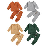 0-18M Toddler Infant Baby Boy Girl Autumn Clothing Set 2Pcs