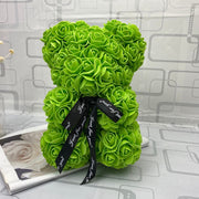 Big Teddy Rose Bear With Box Luxurious Bear Of Roses Bear Flowers Artificial