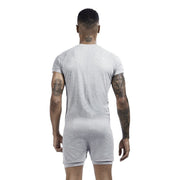 Mens Undershirts Sleepwear Shorts Sleeve Button Causal Loose Jumpsuits