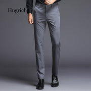 Fashions Slim Fit Formal Trousers Mens Autumn Winter High Quality Brand