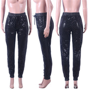 Sequin Women Leggings Long Pencil Pants Capris