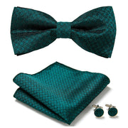 New Paisley  Bow Tie for men Wedding Bowtie Handkerchief Cufflink Set