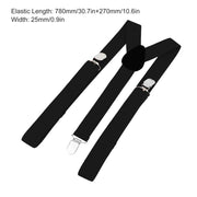 Clip-on Suspenders 3 Clip Pants Braces Adjustable Elasticated Suspender