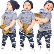 Pudcoco USPS Fast Shipping 0-6 Years Toddler Kids Baby Boys Dinosaur Clothes Set