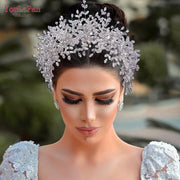 TOPQUEEN HP385 Wedding Tiaras And Crowns Princess Crown Baroque Crystal
