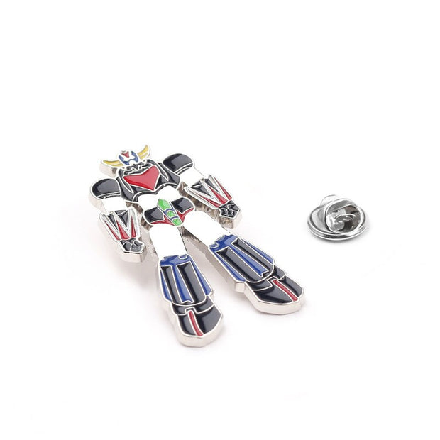 Metal UFO Robot Enamel Pins Grendizer Anime Brooches Gifts for Women Men
