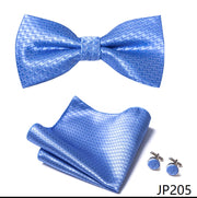 New Paisley  Bow Tie for men Wedding Bowtie Handkerchief Cufflink Set