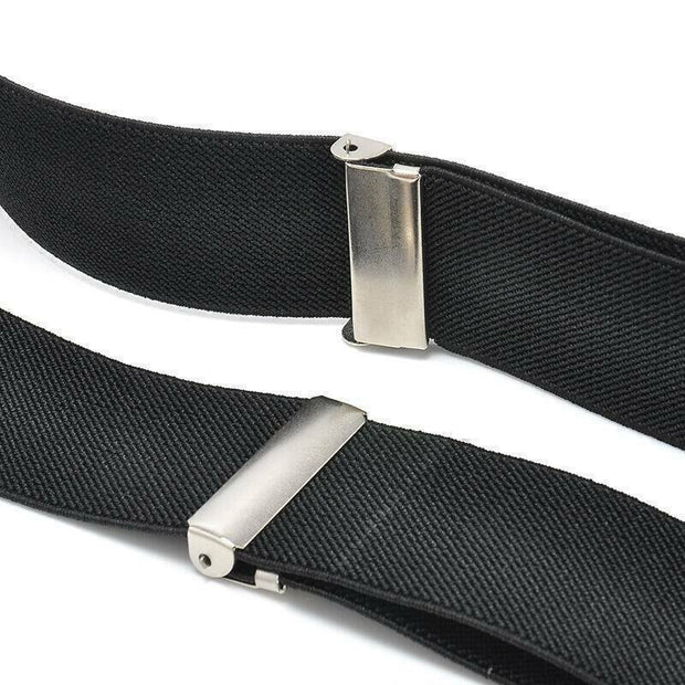 Elastic Adjustable Men Trouser Braces Suspenders Heavy Duty X Shape