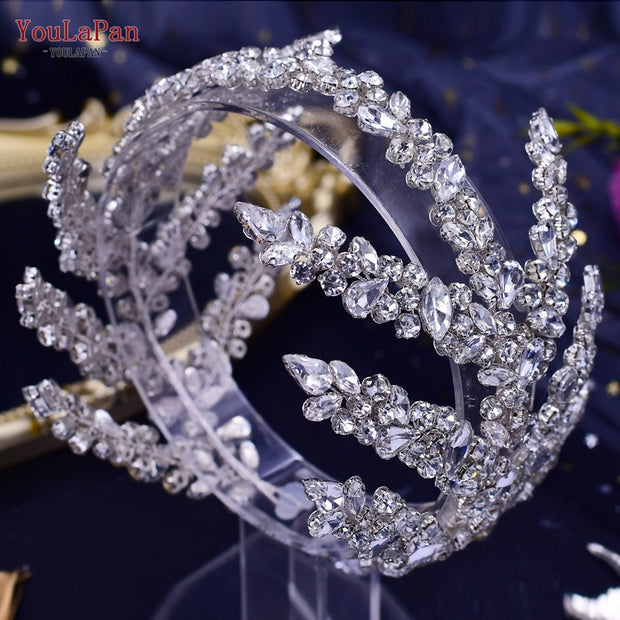 YouLaPan HP425 Wedding Tiara and Crown Rhinestone Headpiece Wedding Hair Accessories 