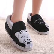 Cartoon Cat Slippers Non-slip House Shoes Couple Lovers Indoor Bedroom Footwear