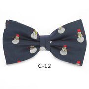 Bow Ties for Mens Shirt  Snowflake Christmas Tree Pattern