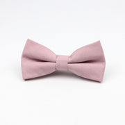 Soft Polyester Solid 15 Colors Father-son Bowtie Set