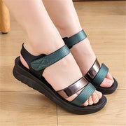 Open Toe Breathable Slippers Ladies Antiskid Mother Shoes