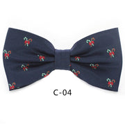 Bow Ties for Mens Shirt  Snowflake Christmas Tree Pattern