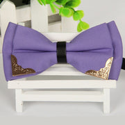 SHENNAIWEI men navy blue bow ties High grade Metal design