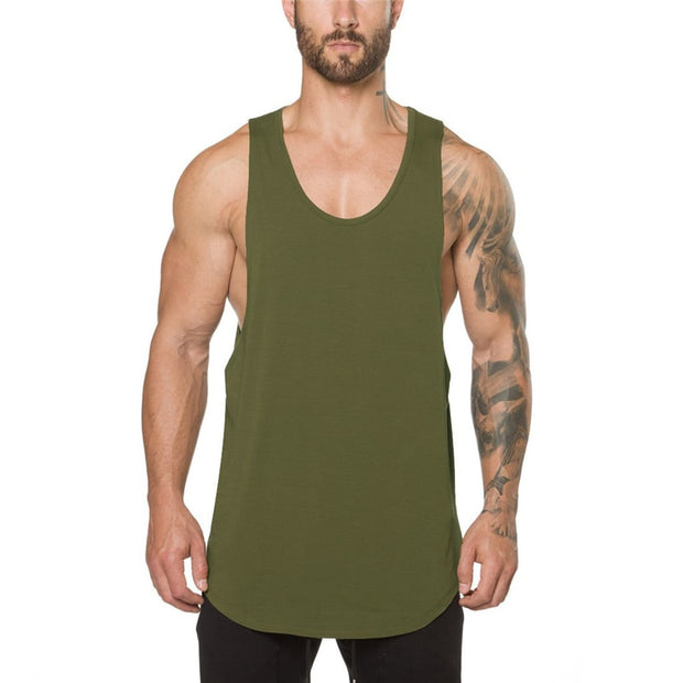 Brand Gym Stringer Clothing Bodybuilding Tank Top Men Fitness Singlet