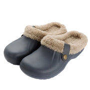 Unisex Home Winter Clogs Indoor Fur Warm Slippers