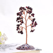 Natural Crystal Tree Amethyst Rose Quartz Olivine Lucky Tree Decor