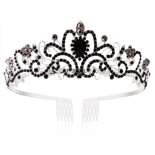Crystal Crowns and Tiaras with Comb Headband for Girl or Women Birthday Party