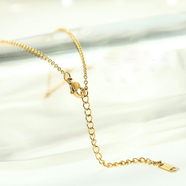 Fashion Initial Necklace Gold  Color Cut Letters Single Name Choker Necklace