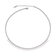 Stainless steel Necklace For Women Necklaces Pearl Heart Round Pendant Choker