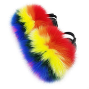 Toddler Fur Slides with Back Strap Kid Furry Stylish Slippers