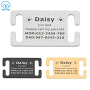 Dog ID Collar Tag Personalized Name Tags Collar for Pet Dog Supplies