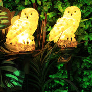 2pcs Solar LED Lawn Stake Owl Shape Lights Waterproof