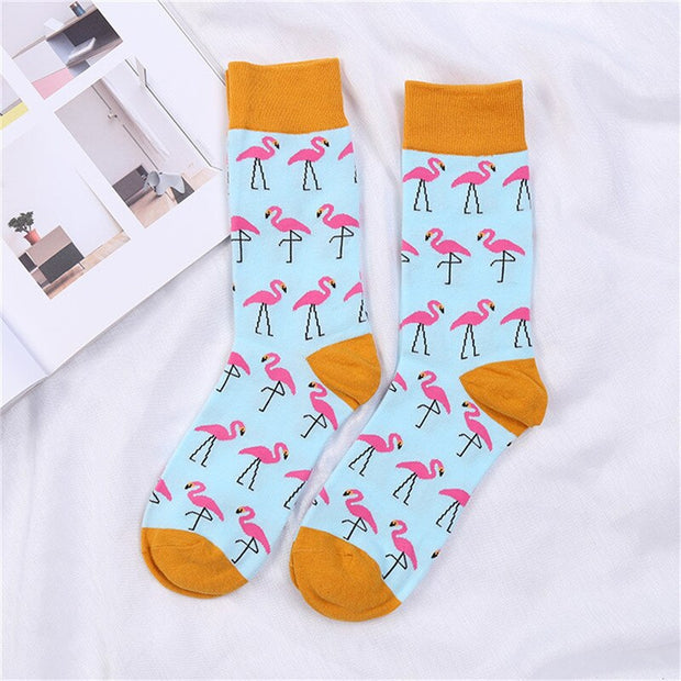 Fashion Art Harajuku Men‘s Socks Fruit Printed Happy Socks