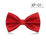 VEEKTIE Dark Green Grid Bow ties Emerald Color Cravat  For men