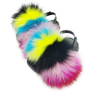 Toddler Fur Slides with Back Strap Kid Furry Stylish Slippers