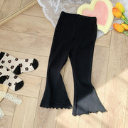 Kids Girl Casual Pant Elastic Waist Korean Style Bell Bottoms
