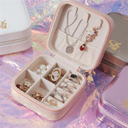 Portable Jewelry Box 10x10x5 CM Travel Jewelry Organizer Necklace Display
