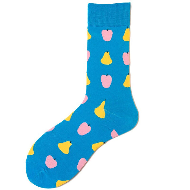 Fashion Art Harajuku Men‘s Socks Fruit Printed Happy Socks