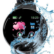 D18S Smart Watch Round Blood Pressure Heart Rate Monitor