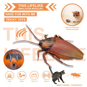 Electronic Smart Cockroach Cat Toy Intelligent Induction Obstacle Avoidance